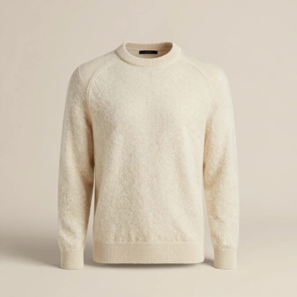 Alabaster Cashmere Crew